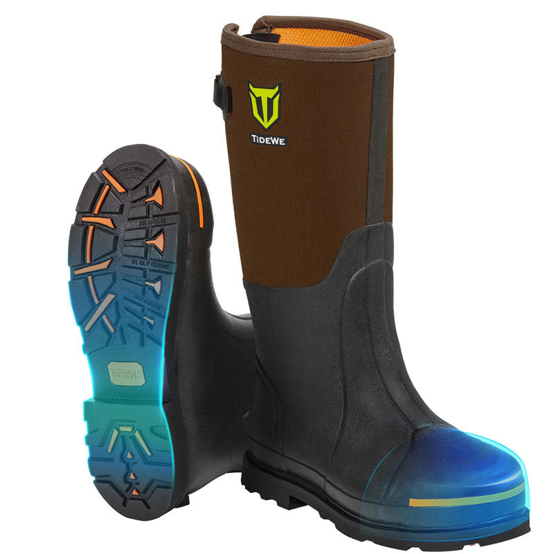 Durable Waterproof Neoprene Rubber Rain Boots 2024 for Men