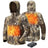 TIDEWE Men’s Heated Duck Hunting Jacket with Fleece Lining, Waterproof 1/2 Zip Jacket for Hunting (Veil Avayde Camo, Size S-XXXL)