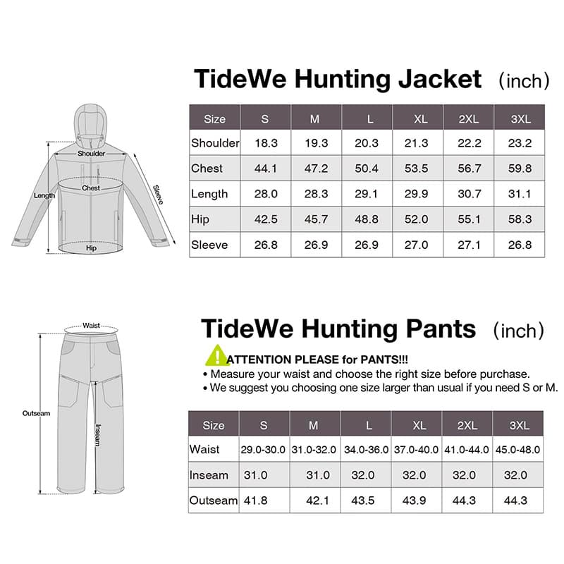 Waterproof Hunting Clothes | Camo Jacket and Pants - TideWe