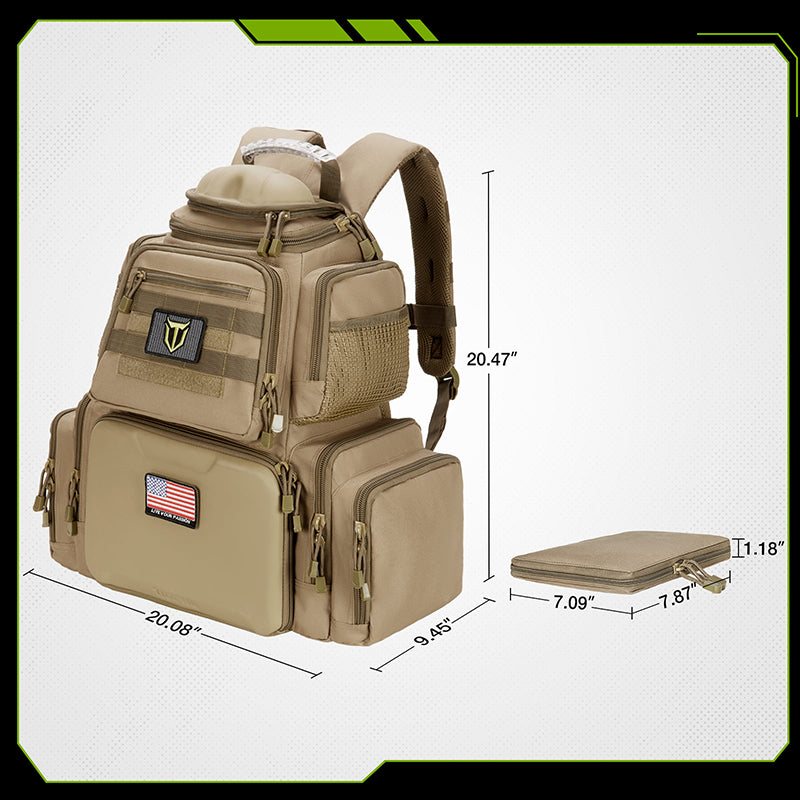 Range Backpack outlet - Green and Gold