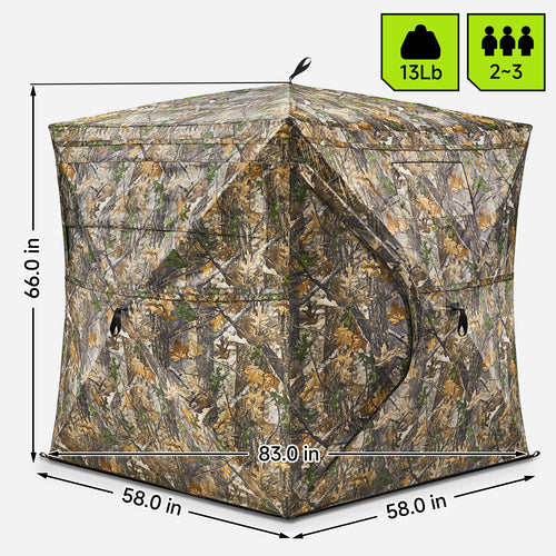 V,2-3 Person Blind (150D) & 700Y Rangefinder