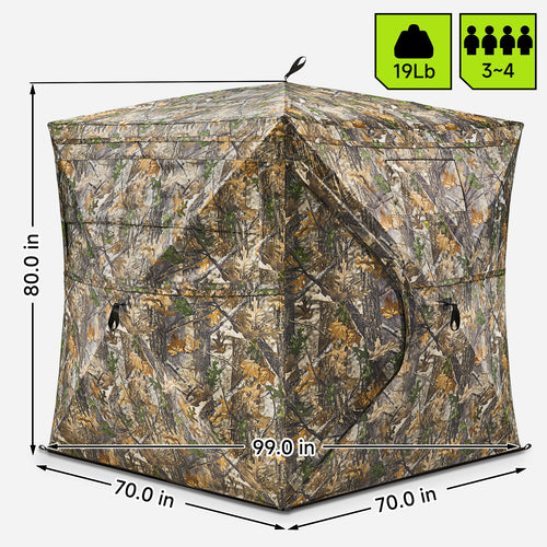 V,3-4 Person Blind (150D) & 700Y Rangefinder