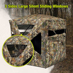 Amazing Offer VisST See - Through Pop - Up Ground Blinds with Silent Magnetic Door - TideWe