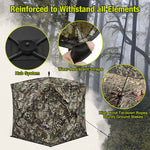 Amazing Offer VisST See - Through Pop - Up Ground Blinds with Silent Magnetic Door - TideWe