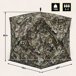 Amazing Offer VisST See - Through Pop - Up Ground Blinds with Silent Magnetic Door - TideWe