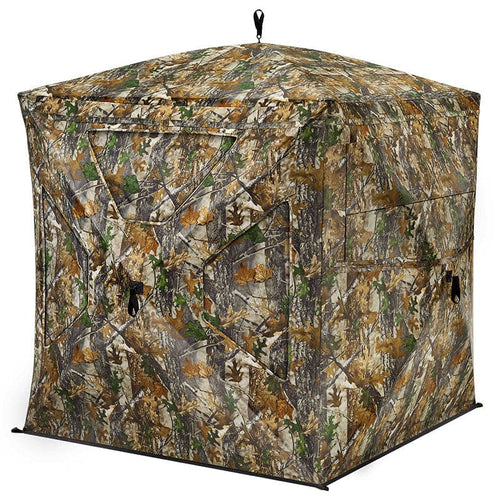 Amazing Offer VisST See - Through Pop - Up Ground Blinds with Silent Magnetic Door - TideWe