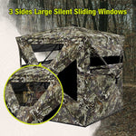 Amazing Offer VisST See - Through Pop - Up Ground Blinds with Silent Magnetic Door - TideWe