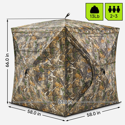 V,2-3 Person Blind (150D) & 700Y Rangefinder