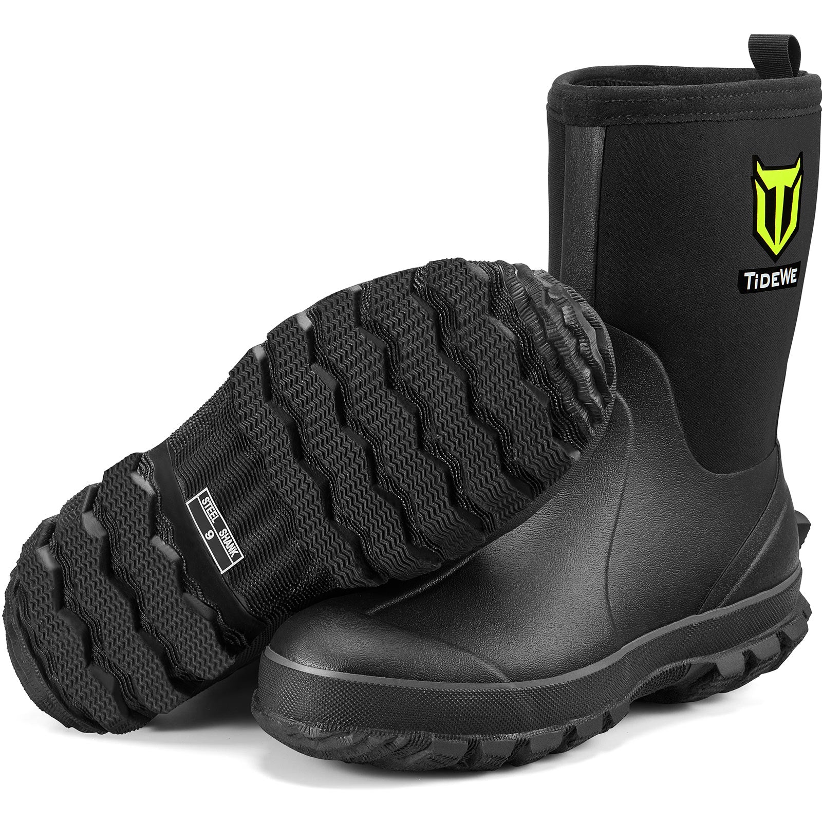  Buoy Boots Fishing Shoes for Men Waterproof - Deck Boots for  Men - Short Rain Boots Men - Ideal Wader Boots for Wet Conditions - Mens Rubber  Boots - Hunt Camo Size 8